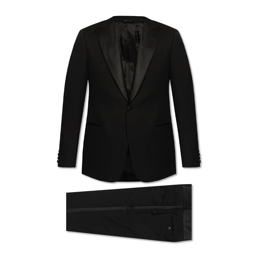 Giorgio Armani Hombre Negro Trajes, Talla: M