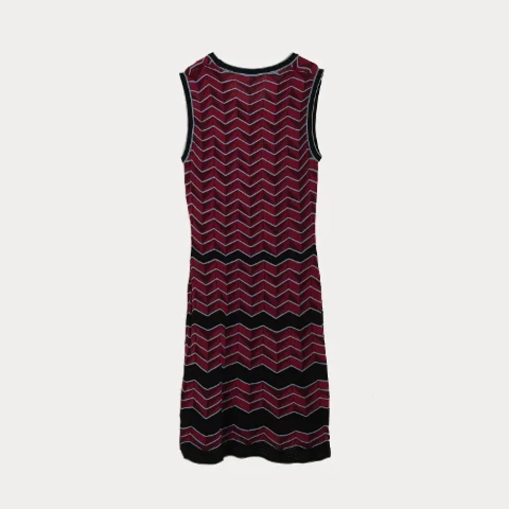 Missoni Pre-owned Cotton dresses Red Dames