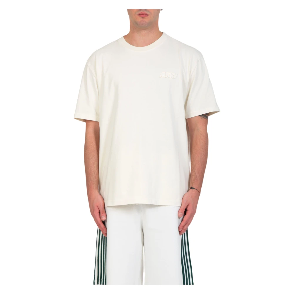 Autry Tonal Logo Tee Beige Heren
