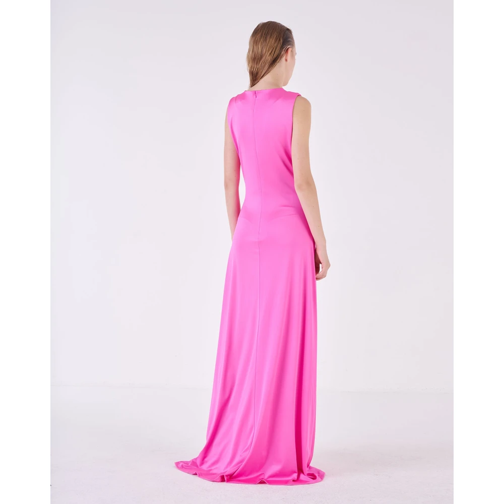 Silvian Heach Lange jurk met zijsplit Pink Dames