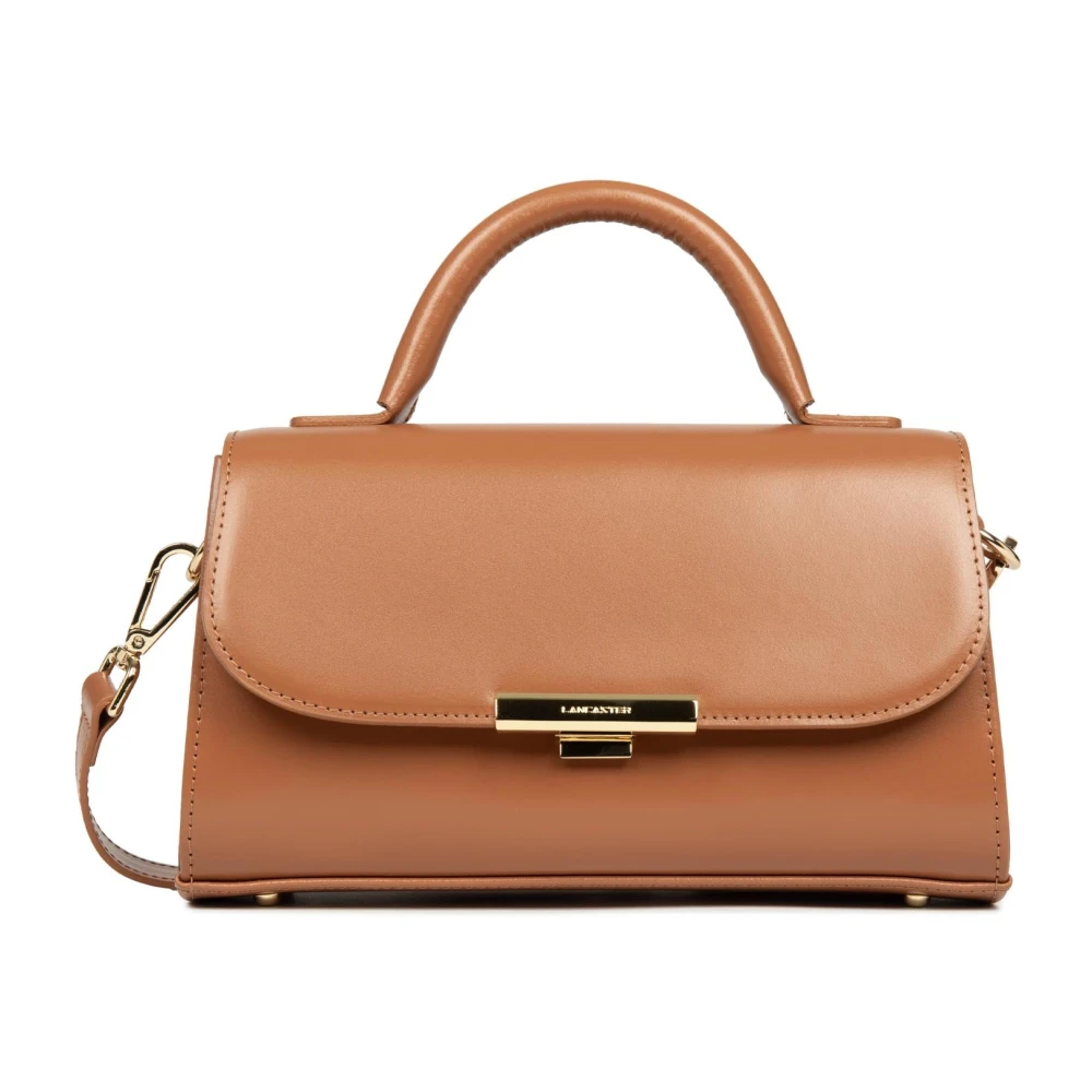 Lancaster Elegante Flap Tas met Metalen Sluiting Brown Dames