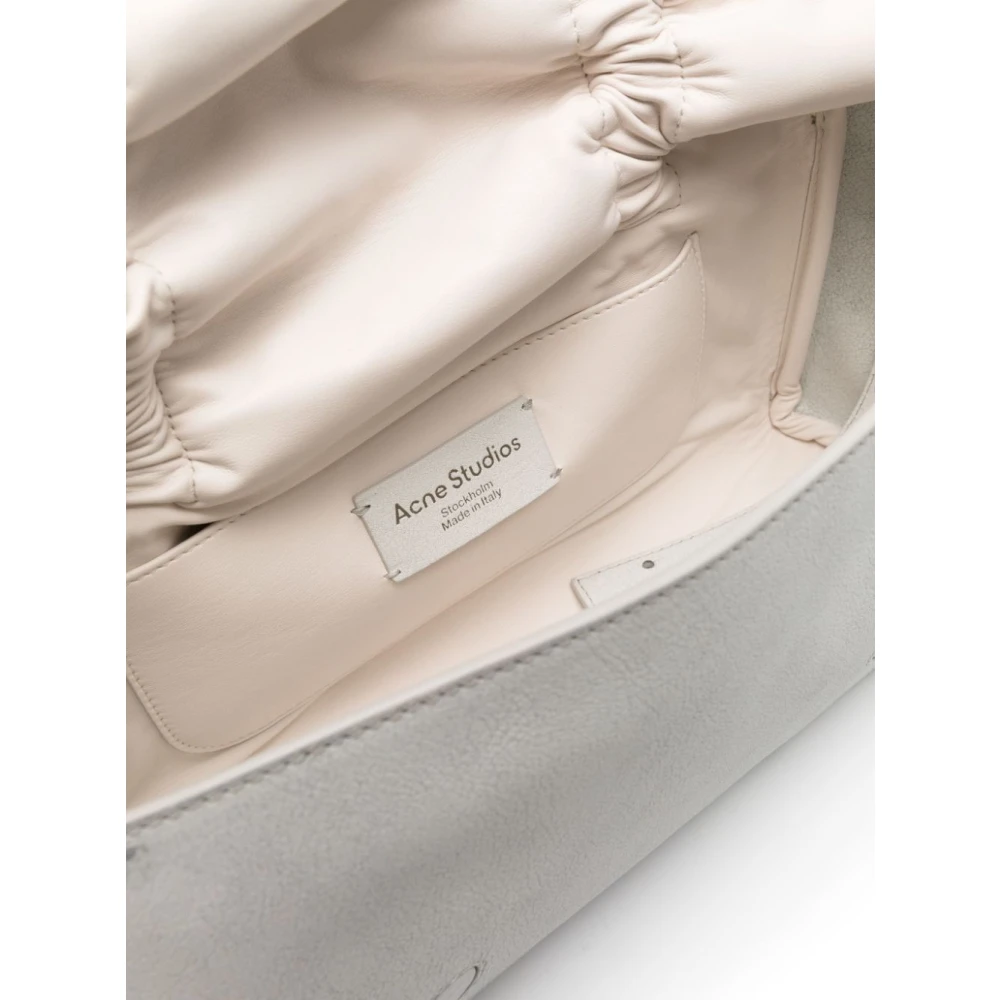 Acne Studios Witte leren multipocket tas White Dames