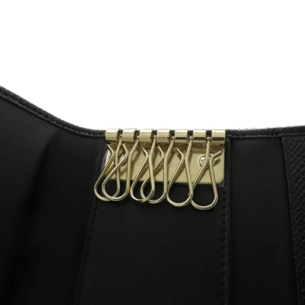 Bvlgari Vintage Pre-owned Leather key-holders Black Dames