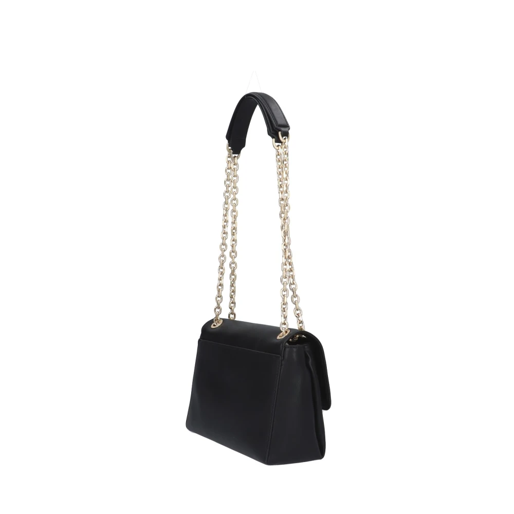Calvin Klein Schoudertas Zwart Eco Leer Twee Compartimenten Black Dames
