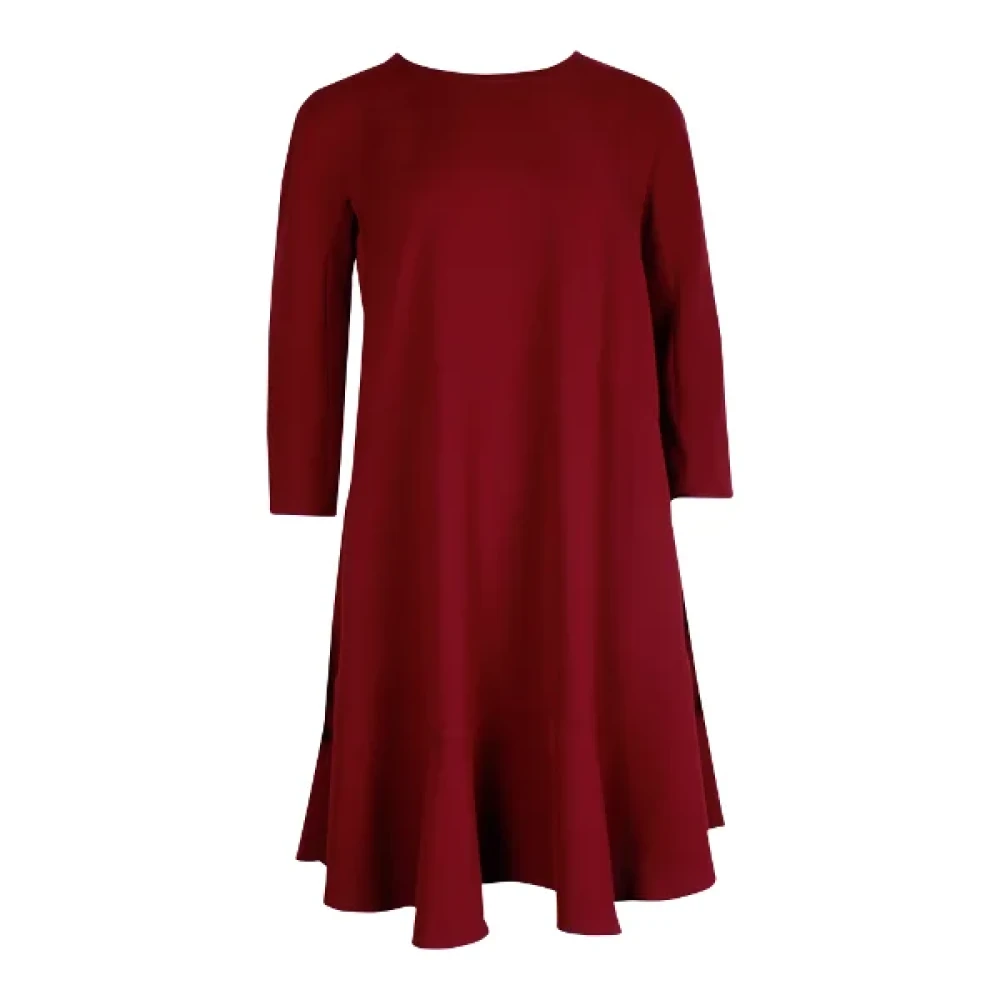 Jil Sander Pre-owned Polyester dresses Red Dames