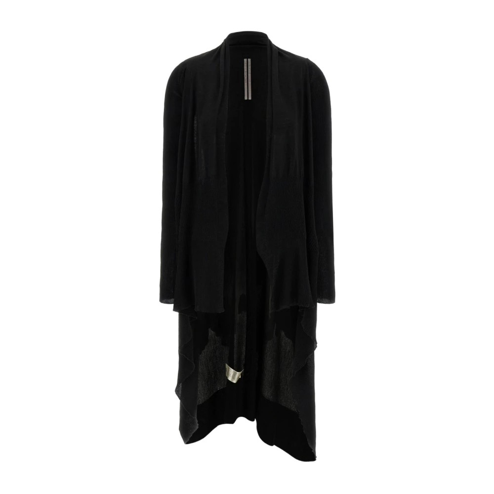 Rick Owens Women's Black Long Wrap Cardigan