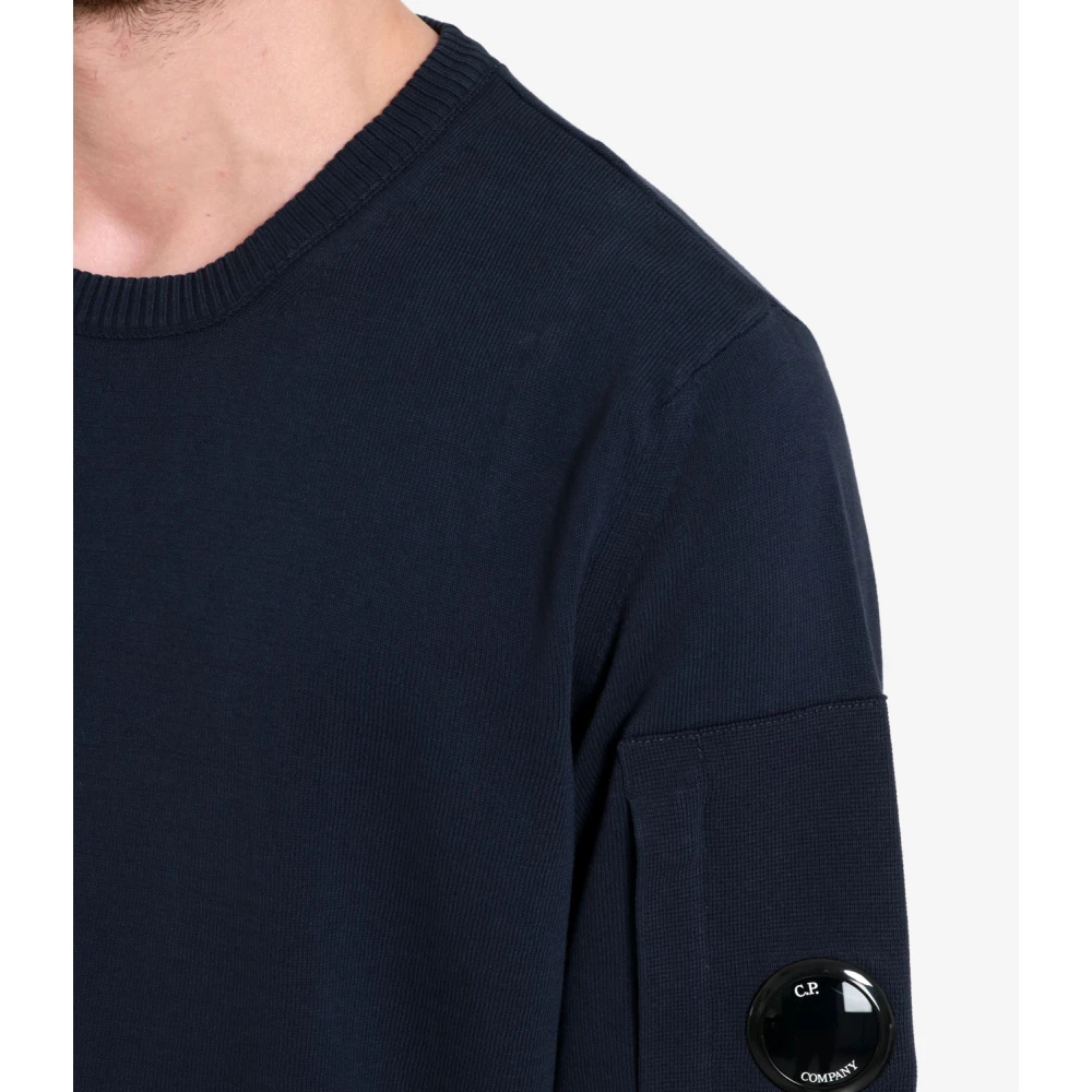 C.P. Company Round-neck Knitwear Blue Heren