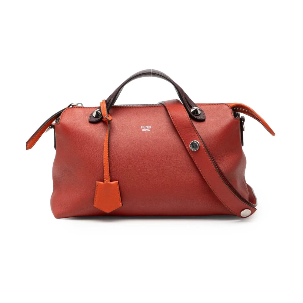 Fendi Vintage Women's Red Pre-Owned Leather Handbag
