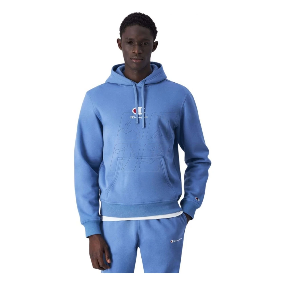 Champion Hoodie Blue Heren