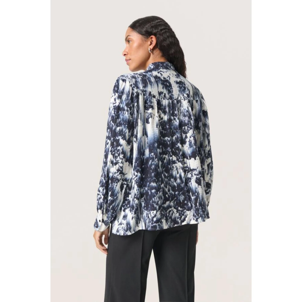 Soaked in Luxury Elegante Jazzlyn Blouse Blue Dames