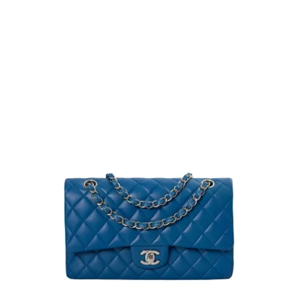 Chanel Vintage Pre-owned Leather chanel-bags Blue Dames