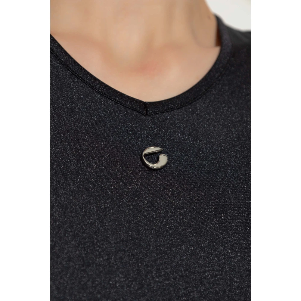 Coperni Jurk met logo Black Dames