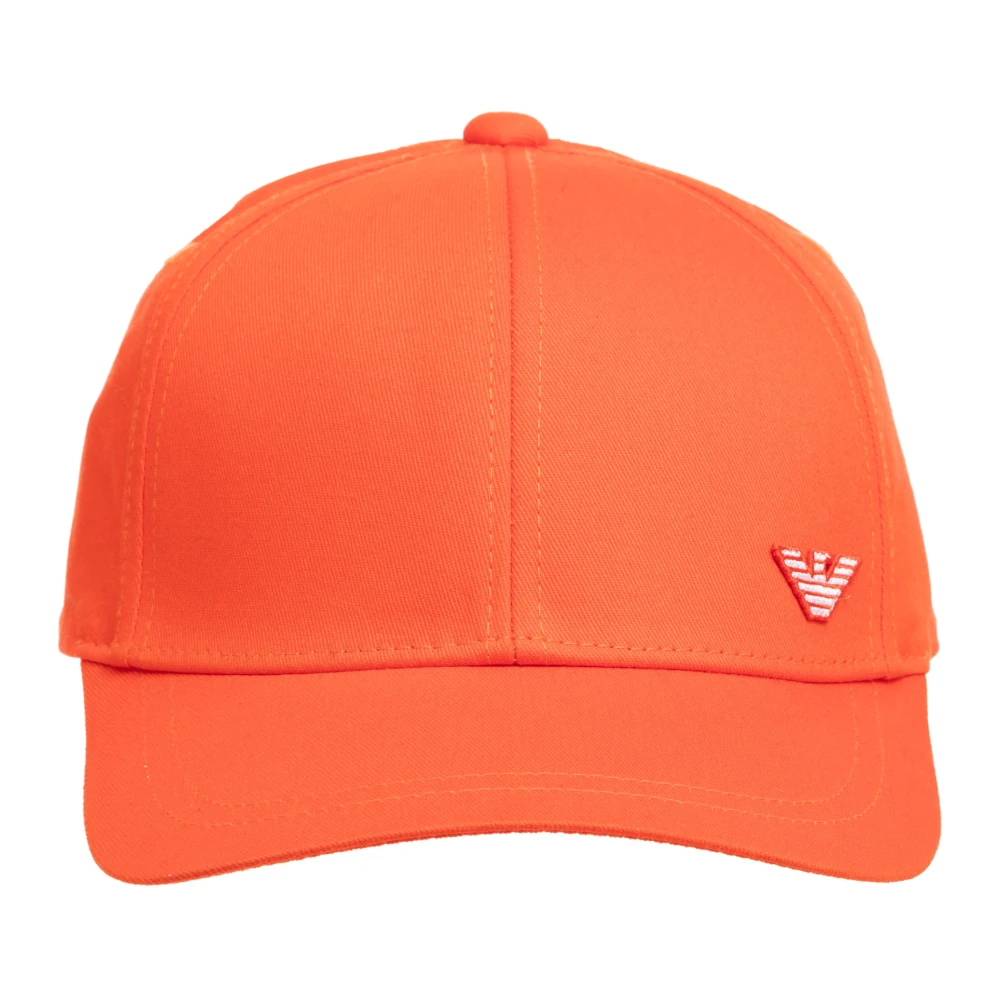 Emporio Armani Verstelbare Effen Logo Strandpet Orange Heren