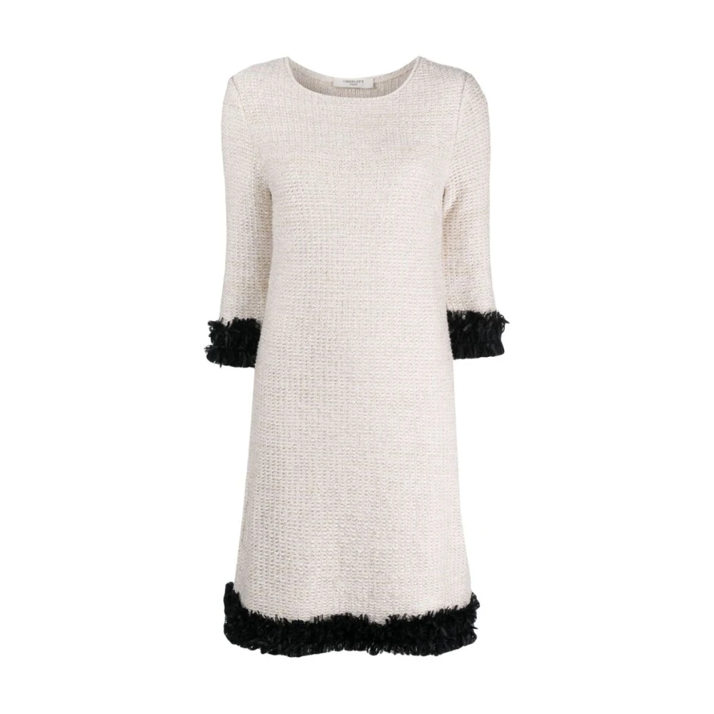 Charlott Knitted Dresses White Dames