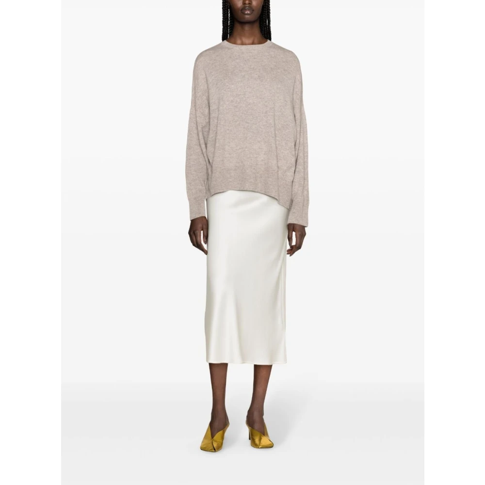 Loulou Studio Beige Cashmere Crew Neck Sweater Beige Dames