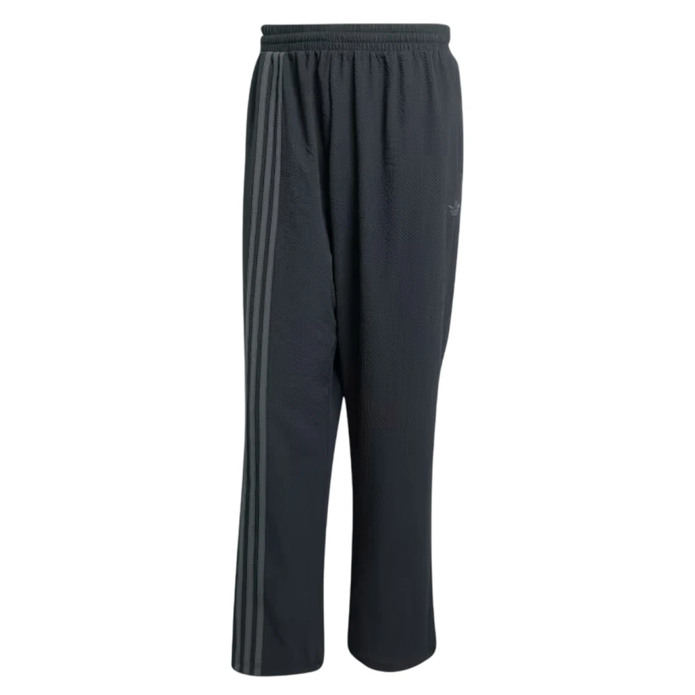 Adidas Seersucker Casual Broek voor Dagelijkse Stijl Black Heren