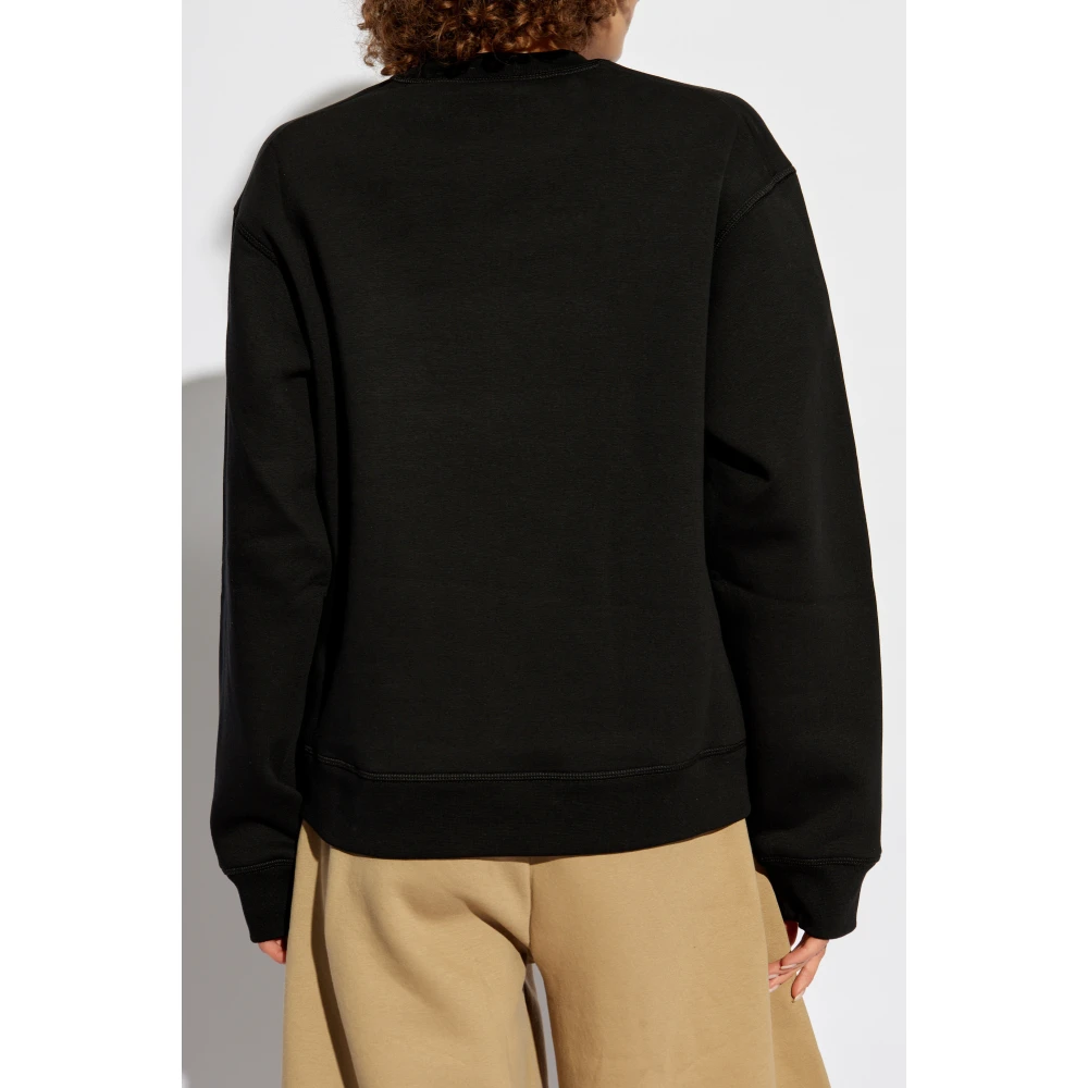 Dsquared2 Sweatshirt met bedrukt logo Black Dames