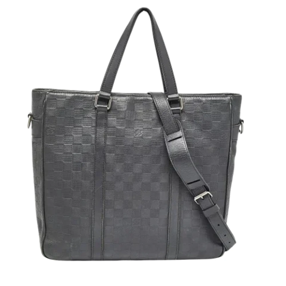 Louis Vuitton Vintage Pre-owned Leather totes Black Heren