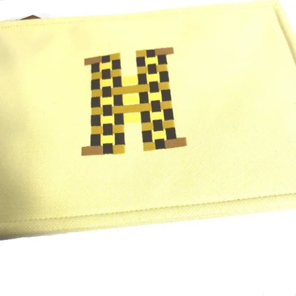 Hermès Vintage Pre-owned Fabric pouches Yellow Dames