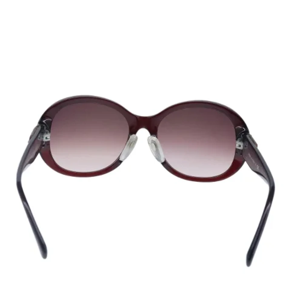 Chanel Vintage Pre-owned Plastic sunglasses Brown Dames