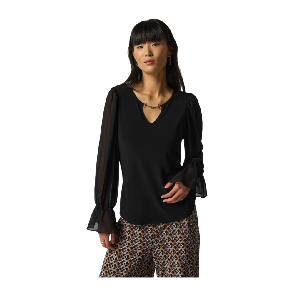 Joseph Ribkoff Longsleeve Top Black Dames