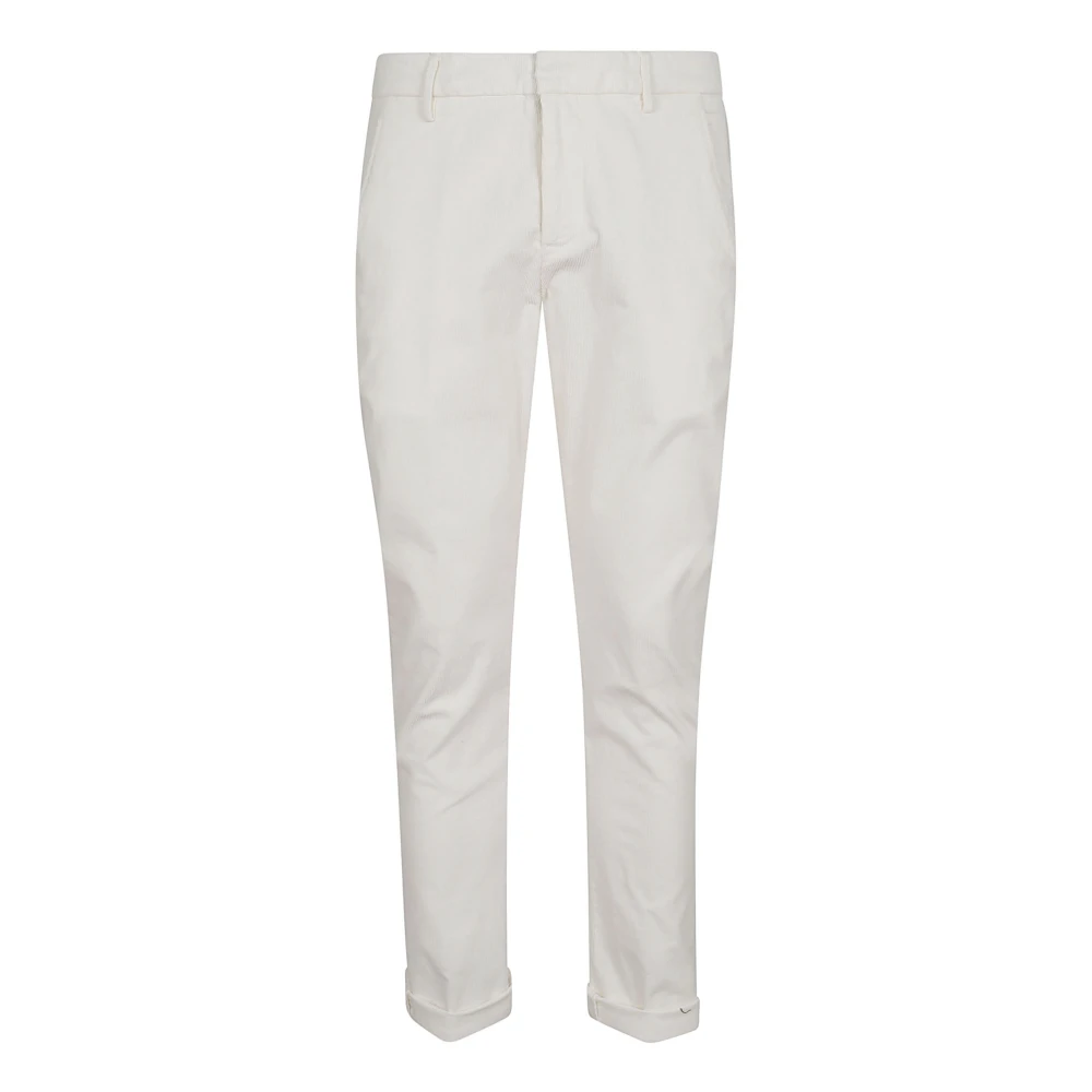 Dondup Bruine Velvet Slim Chino Broek Brown Heren