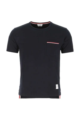 Navy Blue Bomull T-shirt