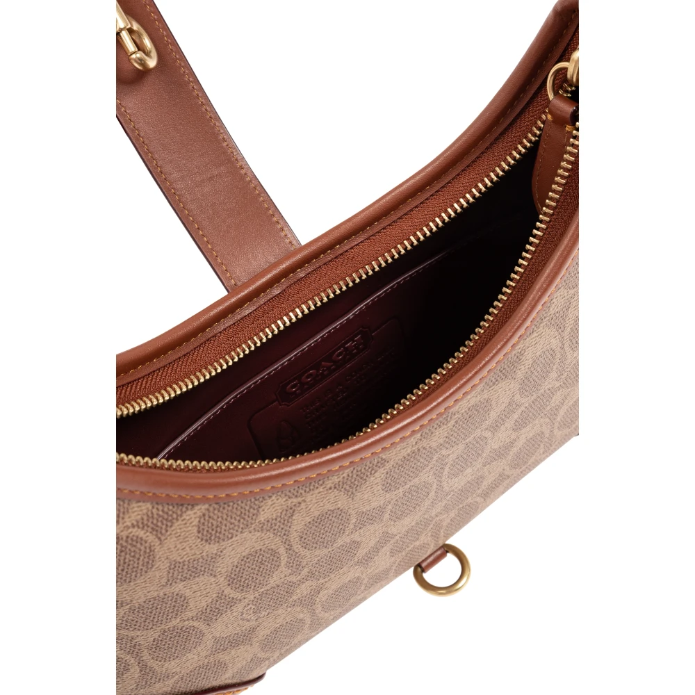 Coach Schoudertas Hamptons Beige Dames