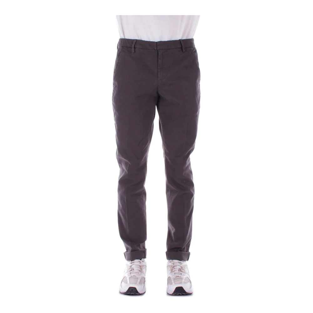 Dondup Stijlvolle Grijze Straight Broek voor Heren Gray Heren