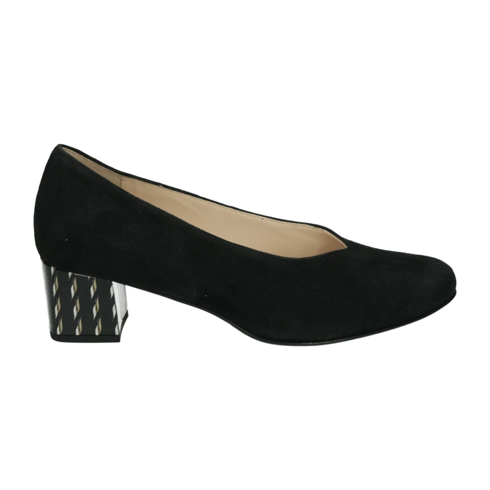 Hassia Vrouw Zwart E Suède Pumps
