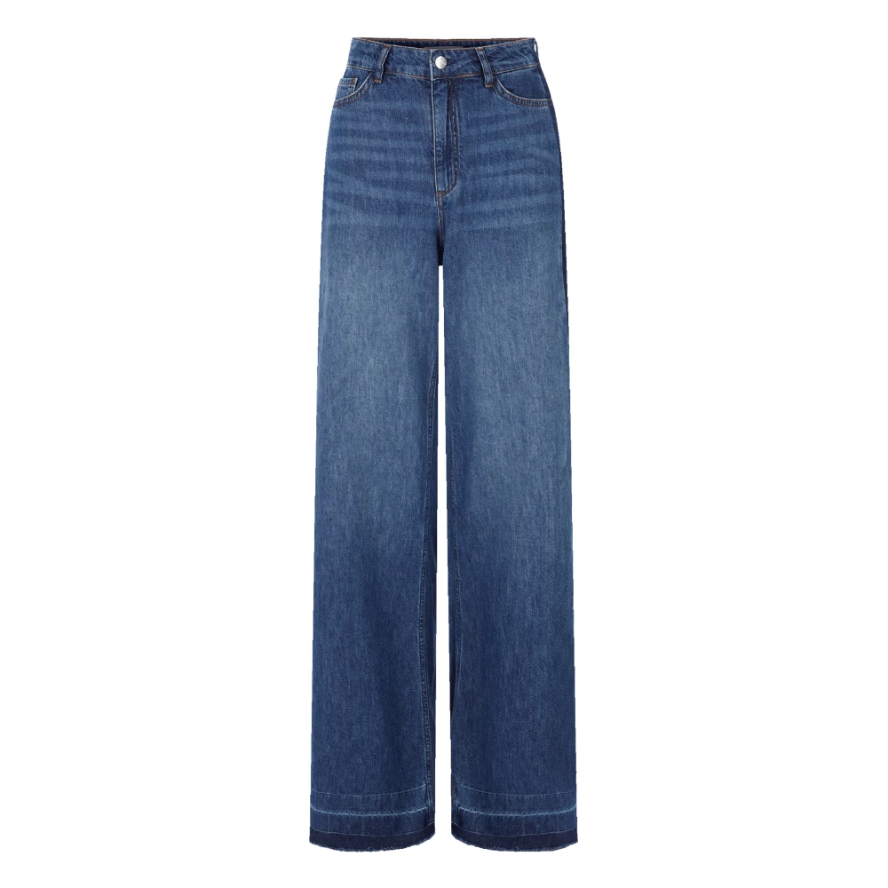 Rich & Royal Denim Side Stripe Jeans Blue Dames
