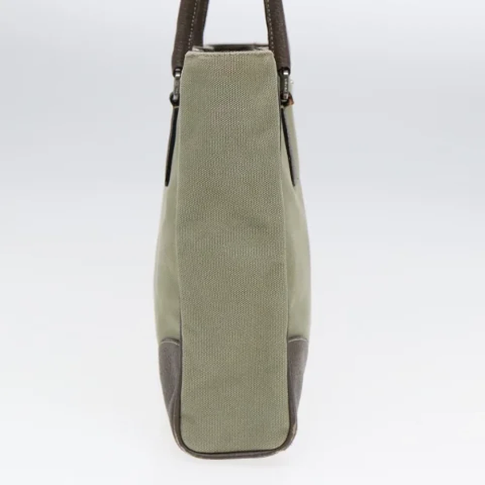 Prada Vintage Pre-owned Canvas handbags Brown Dames