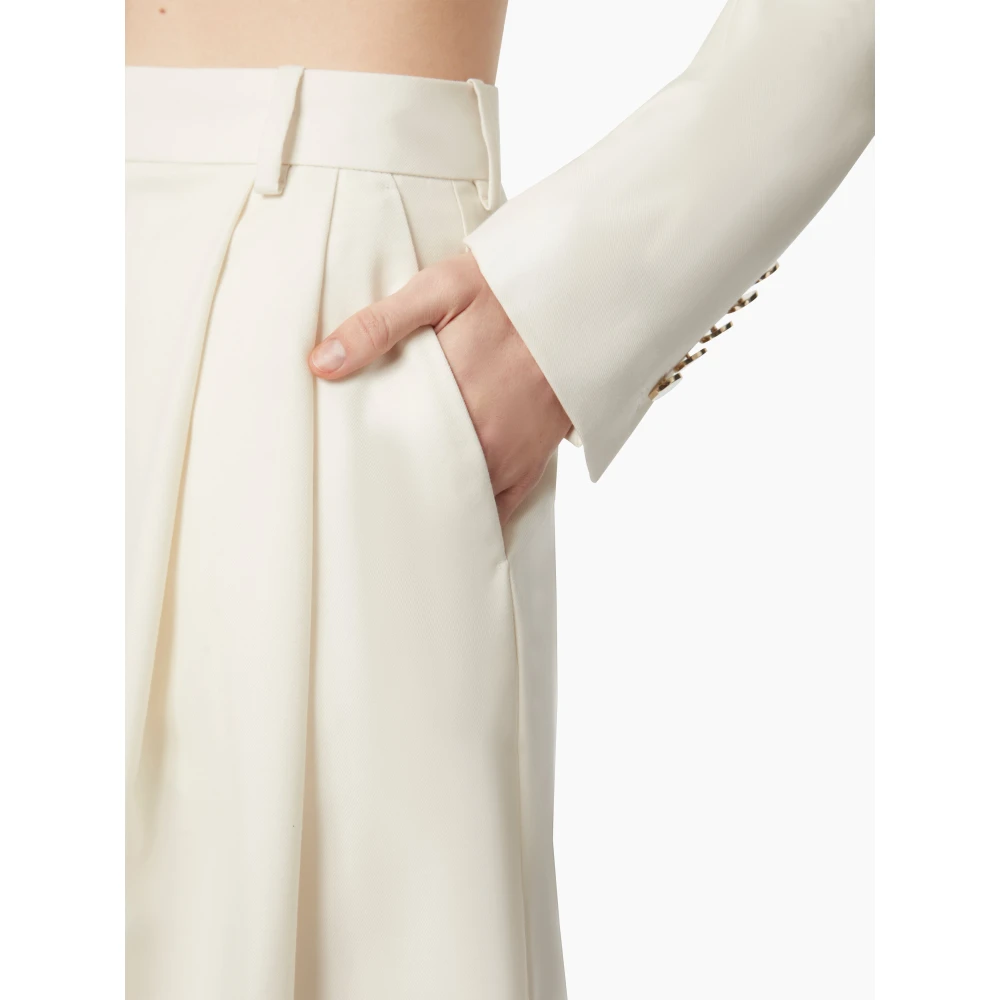 Nina Ricci Wijd Geplisseerd White Dames