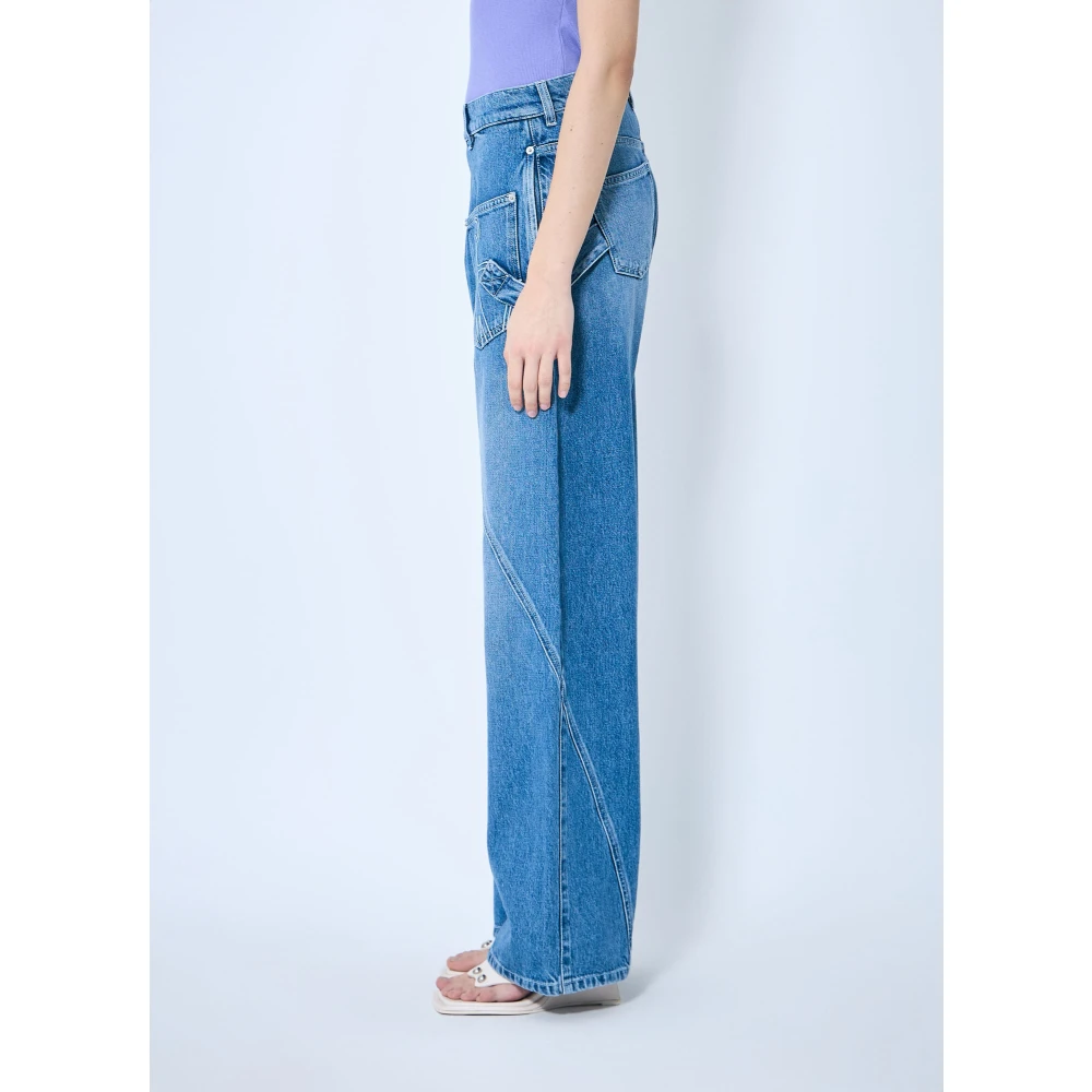 JW Anderson Gewassen werkkleding jeans Blue Dames