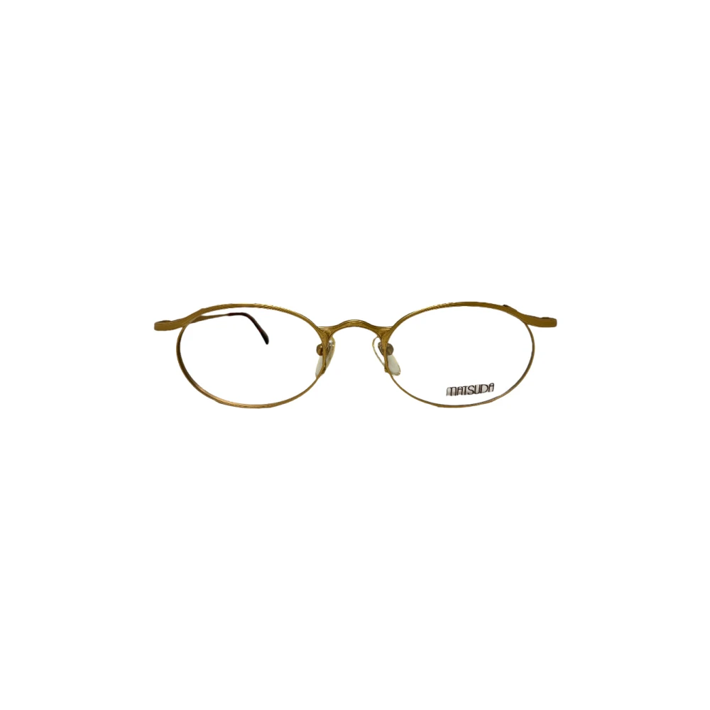 Matsuda Stijlvolle bril met acetaat montuur Yellow Unisex