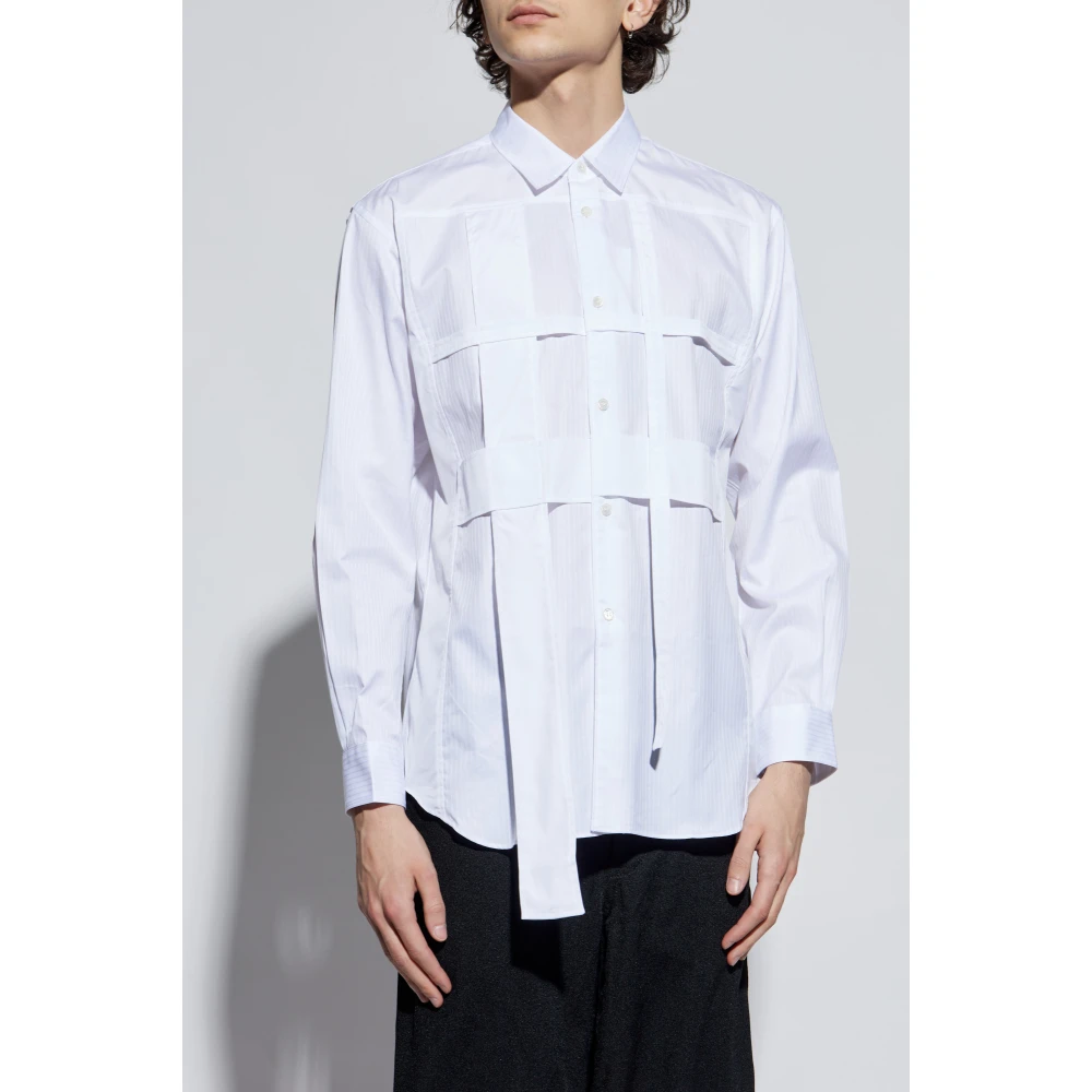 Comme des Garçons Overhemd met streepmotief White Heren