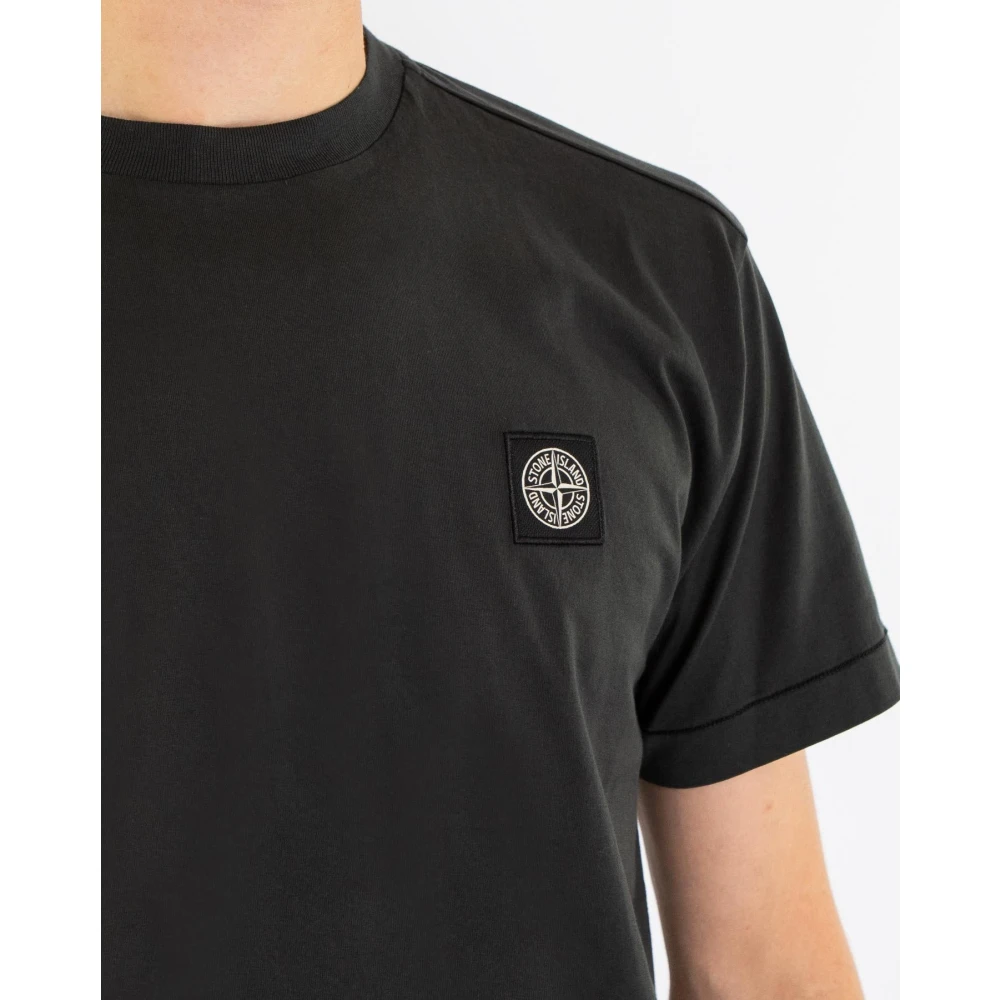 Stone Island Heren T-shirt Klassieke Pasvorm Gray Heren
