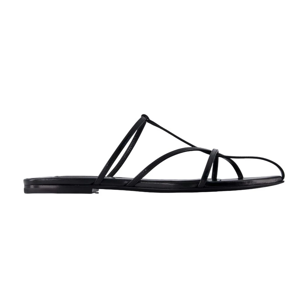 Jil Sander Vrouw Zwart Leather Slider