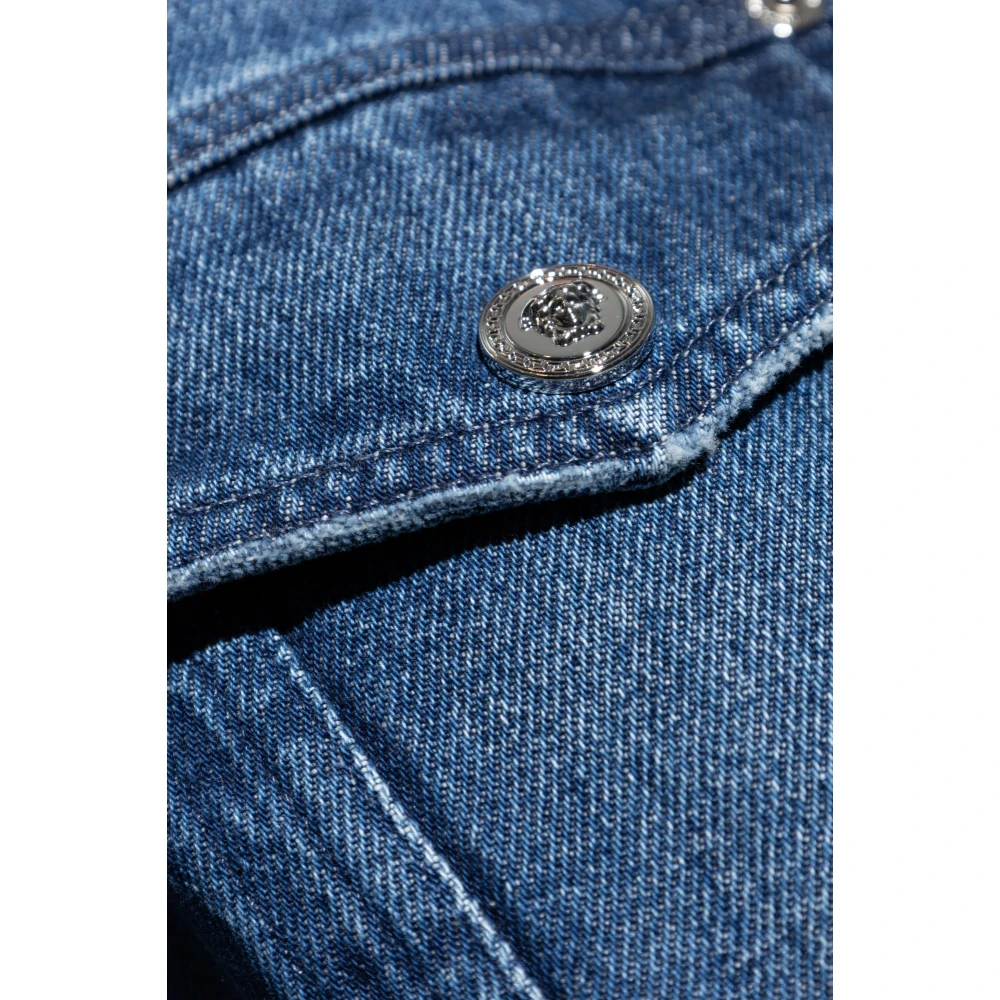 Versace Spijkerjas met vintage-effect Blue Dames