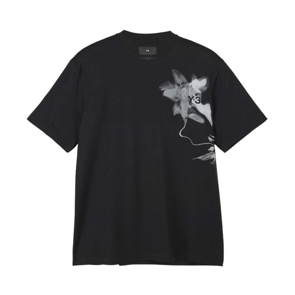 Y-3 Grafisch Kortemouw T-Shirt Black Heren