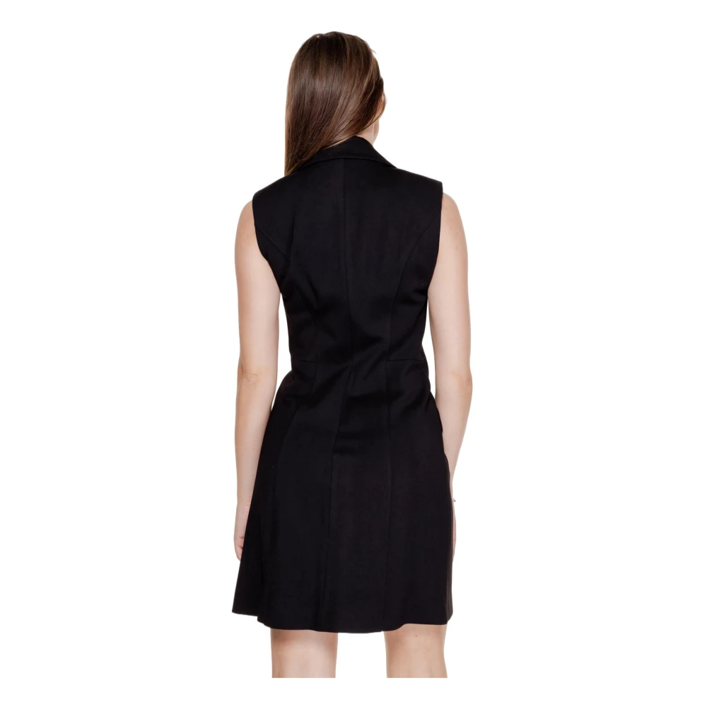 Guess Korte Jurk Herfst Winter Collectie Black Dames