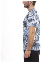 t-shirt-en-coton-bleu-and-blanc