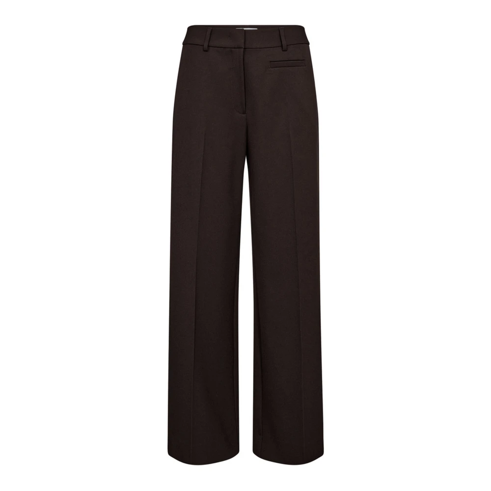 Haute L'amitié Women's Brown Premiere Plain Pant - Wide Trousers - Xs - Trousers