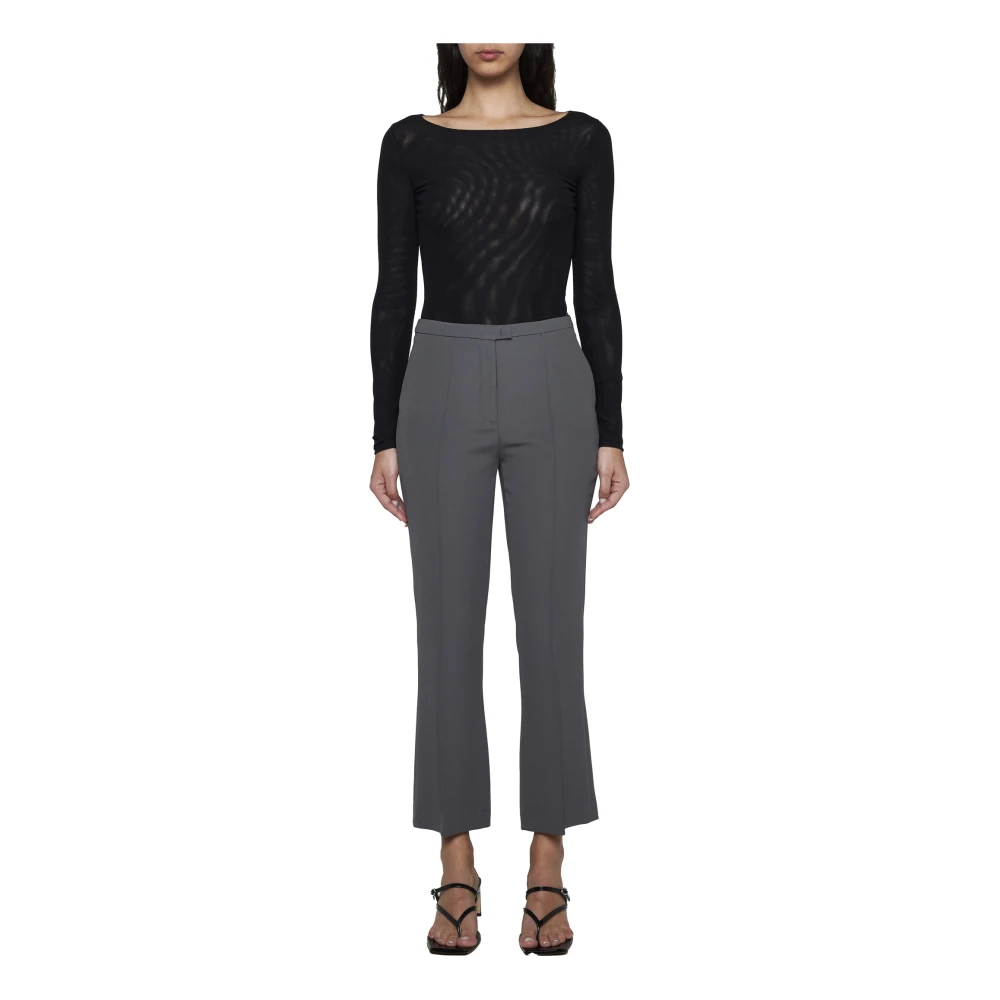 Blanca Vita Elegante Broek met Strik Detail Gray Dames