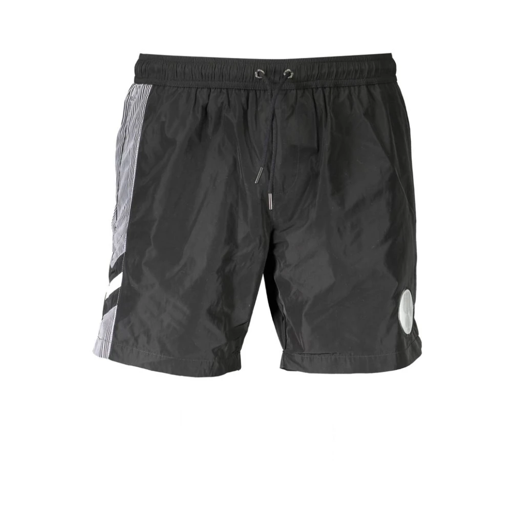 Karl Lagerfeld Men's Black Beachwear, S, Polyester Swimwear