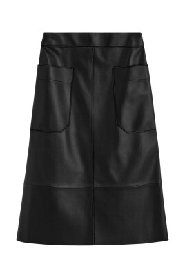 black-leather-a-line-skirt