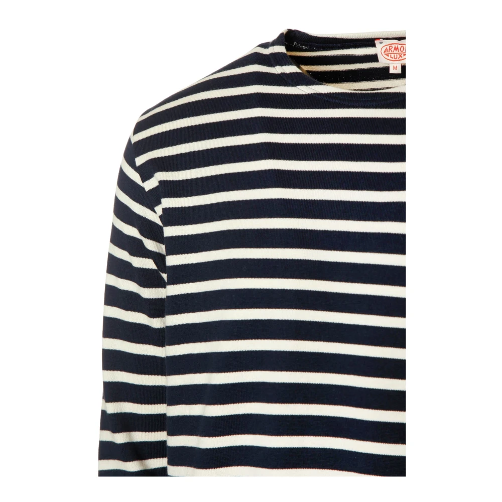 Armor-Lux Gestreept Langarmshirt Heritage Blue Heren