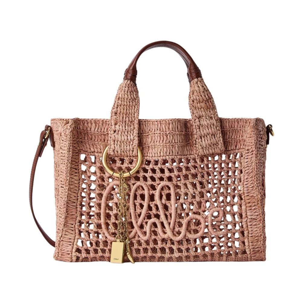 Chloé Small Summer Banana East-West Tote Bag - Female - Handbags - Pink - One Size - Bags