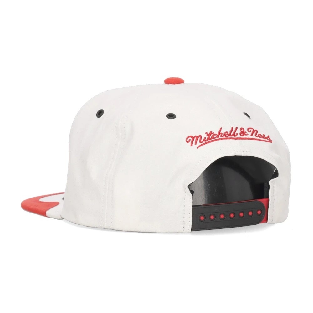 Mitchell & Ness Chicago Bulls Platte Klep Pet White Heren