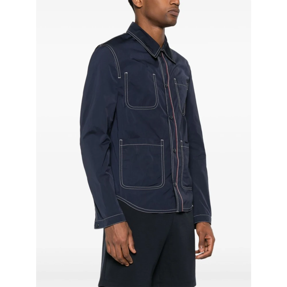 Thom Browne Blauwe Winterjas Blue Heren